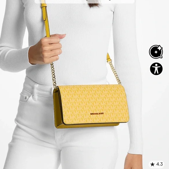 Michael Kors Mustard Yellow Crossbody - Picture 1 of 13